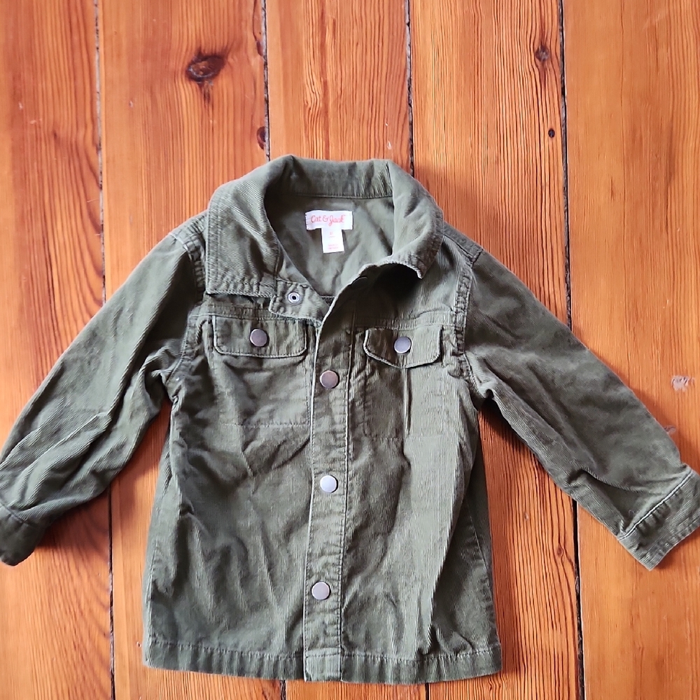 Cat & Jack Olive Green Corduroy Shirt for Kids